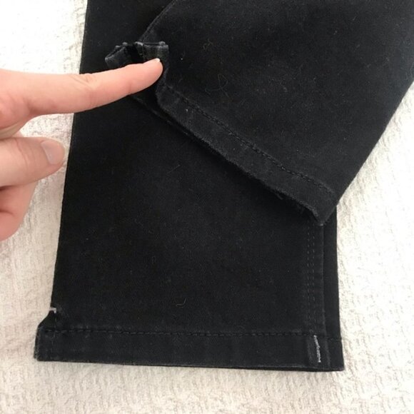 𝅺dl 1961 Angel Midrise Skinny Ankle Jeans in Athens Wash (black) Size 25 - Picture 13 of 14